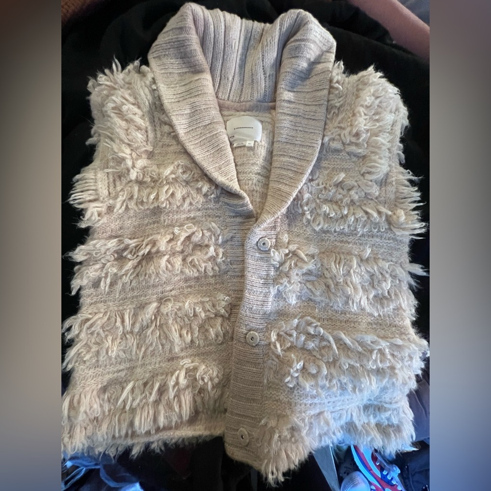 Anthropologie Loopy Cardigan vest